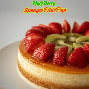 Sponge Fruit Flan 1